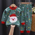 thumbnail image 2 of Futezty Toddler Baby Boy Girl Clothes Christmas Infant Fall Winter Outfit Long Sleeve Pant Top Set 2Pcs Homewear 6M-7T, 2 of 4