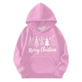 thumbnail image 3 of Sudadera con capucha para niñas y niños, sudadera de manga larga con cuello redondo y estampado de moda, jersey con bolsillo, sudadera de poliéster para niñas, 3 of 8