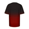 thumbnail image 5 of Tee Tops for Women Trendy Gradient Print Short Sleeve Pullover T-Shirts Classic Fit Pullovers Casual Summer Outfits Clothes 2025, 5 of 5