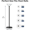 thumbnail image 2 of Toilet Paper Holder Stand(with Reserve Function), Free-Standing Spare Rolls Storage Holder, Stainless Steel, Modern Design, 2 of 4