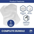 thumbnail image 3 of 50 Pack Wallaby Gusset Mylar Bags for Food Storage, 1 Cup (5.5 Mil - 5" x 7") Stand-up Resealable Zipper Pouches - Silver, 3 of 8