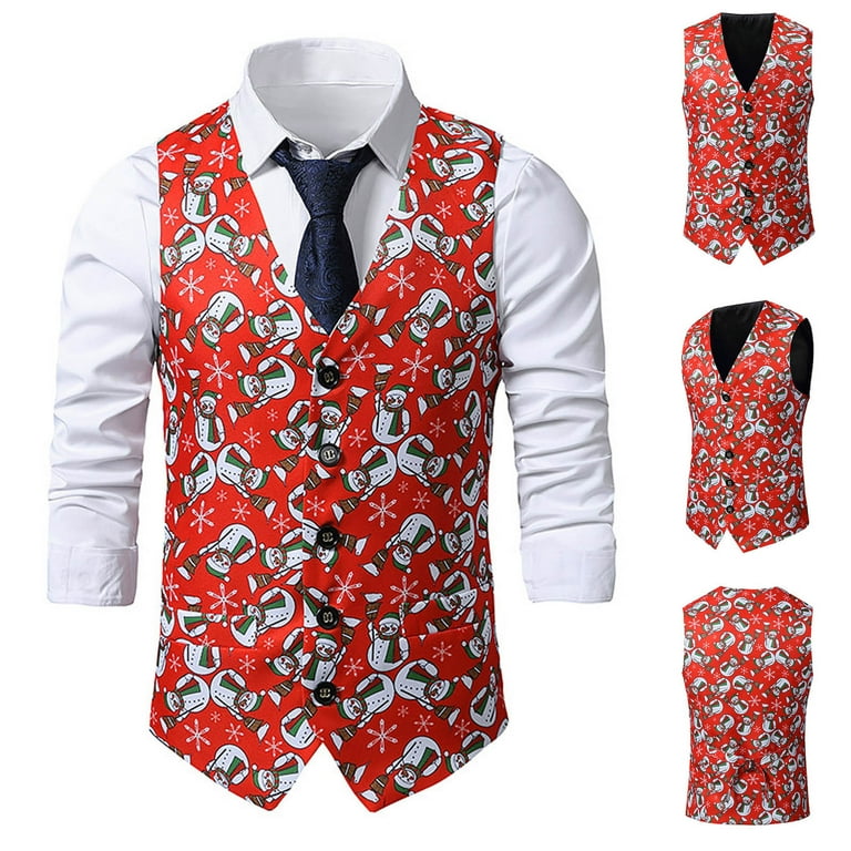 Mens xmas waistcoats online
