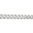 thumbnail image 2 of 925 Sterling Silver High Polished 13mm Solid Plain Curb Link Chain w/ Lobster Clasp - 20", 2 of 5