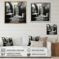 thumbnail image 4 of Designart "Monochrome Modern Toilet II" Bath & Laundry Floater Framed Canvas Art Print, 4 of 7