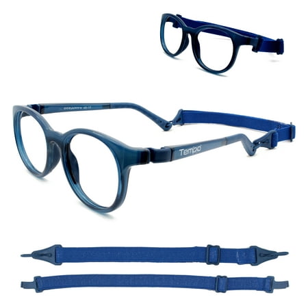 Tempo Ultra: 3011110 Unbreakable Kids Glasses with Headstrap Age 5-8Yr | Navy Blue