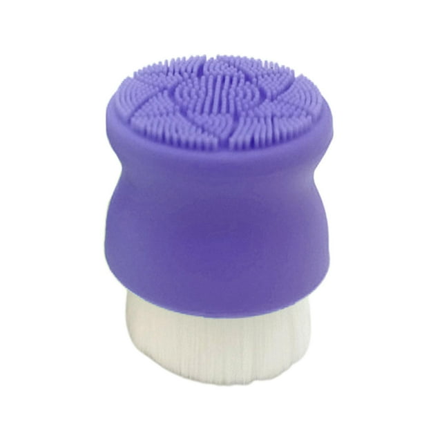 Cepillo de limpieza facial Sunnimix suaves y almohadilla de silicona exfoliante Violeta