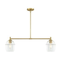 D310M-IS-BG Designers Fountain Summer Jazz - 2 Light Island -10.5 Inch Tall and 36 Inch Wide-Brushed Gold Finish