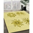 thumbnail image 3 of Ahgly Company Machine Washable Indoor Rectangle Transitional Sun Yellow Area Rugs, 2' x 5', 3 of 7