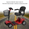Foldable Mobility Scooters,Drive Medical Scout Compact Travel Power Scooter, Folding Travel 4 Wheel Power Scooter, Red