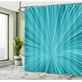 thumbnail image 4 of Ambesonne Teal Shower Curtain, Abstract Vortex Design, 69"Wx84"L, Turquoise Teal, 4 of 4
