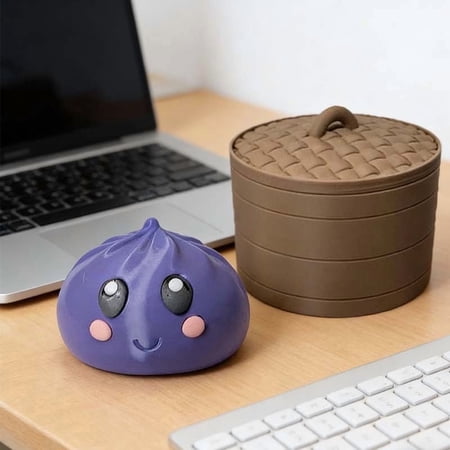 Stijggn Dumpling Squishies Taba Squishys Glitter Dumpling Squishies Ball Dumplings Stress Balls Fidget Sensory Balls