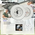 thumbnail image 3 of AutoShack Rear Vented Coated Brake Rotors 2-PC Set Replacement for 2015-2026 Subaru Outback 2015-2025 Subaru Legacy ArmorStop 11.81" (300 mm), 3 of 5