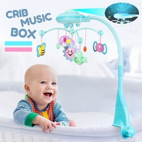 New Chinese Version Songs Crib Toy Musical Baby Crib Mobile with