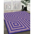 thumbnail image 2 of Ahgly Company Indoor Rectangle Patterned Purple Amethyst Purple Area Rugs, 8' x 12', 2 of 6