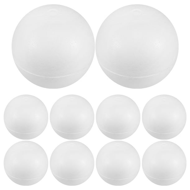 6 piezas de espuma blanca de poliestireno esferas huecas para manualidades de bricolaje decoraciones de boda suministros de pintura