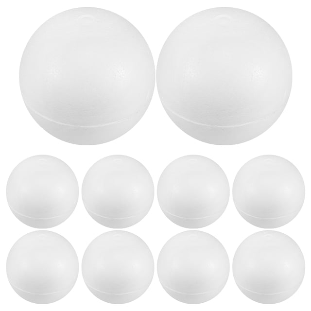 6 piezas de espuma blanca de poliestireno esferas huecas para manualidades de bricolaje decoraciones de boda suministros de pintura
