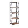 thumbnail image 2 of Weston Home Eulia 69.4" H x 23.6" W Metal Etagere Bookcase, 2 of 6