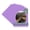 Pansy Purple, variant on Pansy Purple Picture Frame Mat for 11x14 Frames - Oval Opening for 9x11 Photos - 1 Mat