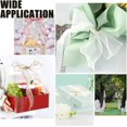 thumbnail image 5 of Cinta de gasa blanca, 2 rollos, 1-1/2 pulgadas x 10 yardas, cinta de organza transparente, cinta de seda de gasa hecha a mano, cinta blanca, 5 of 5