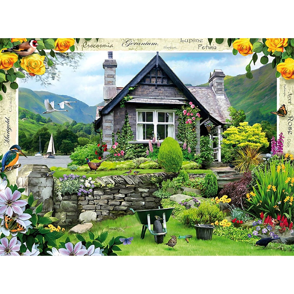 5D Full Drill Diamond Painting Embroidery Cabin Like Cross-Stitch Kit Leisure 5D Full Drill Diamond Painting Embroidery Cabin Like Cross-Stitch Kit Leisure