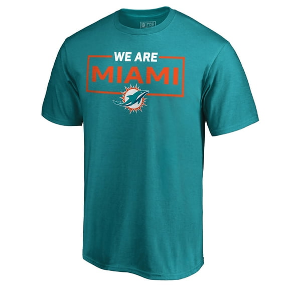 Men's Aqua Miami Dolphins We Are Icon T-Shirt