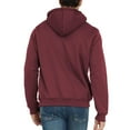 thumbnail image 3 of LWavelet Mens Fleece Lined Pullover Hoodie with Half Zip Drawstring Hood and Kangaroo Pocket Warm Winter Sweatshirt, 3 of 3