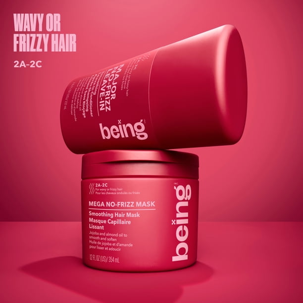 being MEGA NO-FRIZZ Smoothing Hair Mask with Jojoba and Almond Oil