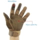 thumbnail image 3 of Guantes de moto, guantes de motociclismo, guantes de moto con dedos completos, hombres(marrón, M) oso de fresa Electrónica, 3 of 5