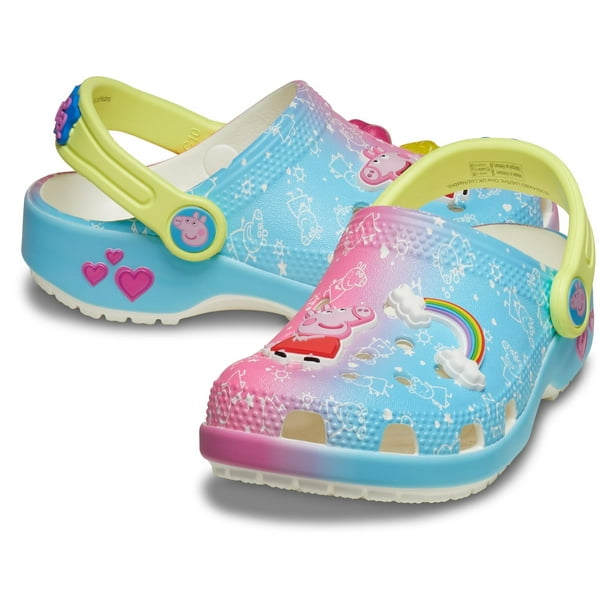 Crocs Clásicos Unisex para Niños Peppa Pig Zuecos para Niños Pequeños Multi 4 Mediano
