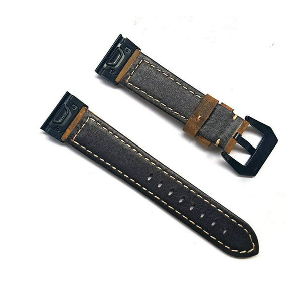 Bracelet de Montre en Cuir, Sangle de Poignet, Bracelet à Dégagement Rapide, Sangle pour Fenix 5X