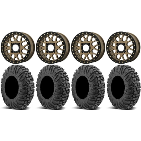 KS235 Grenade Bronze 15 Wheels 32 MotoVator Tires Can-Am Maverick X3 / Honda Pioneer 1000 / Talon KS235 Grenade Bronze 15 Wheels 32 MotoVator Tires Can-Am Maverick X3 / Honda Pioneer 1000 / Talon
