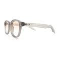 thumbnail image 6 of Normcore Hipster Fashion Beveled Round Horn Rim Plastic Sunglasses Grey - Beige, 6 of 8