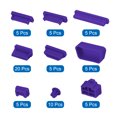 thumbnail image 2 of Unique Bargains 65pcs Laptop Port Duct Cover 13 Types Plugs Cap for Notebook Laptop PC Computer, USB/VGA/Audio Jack/SD, Purple, 2 of 7