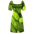 thumbnail image 5 of Pickles Love Green Pickles Dress prom dress dresses for womens, 5 of 6