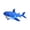 blue, variant on Cute Shark Plush Toy, Soft Stuffed Animal Pillow for Ocean Room Decor