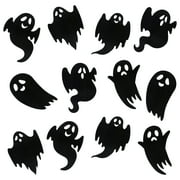 Cutout Ghosts Decor, Black, 12 Count, Halloween by Way To Celebrate