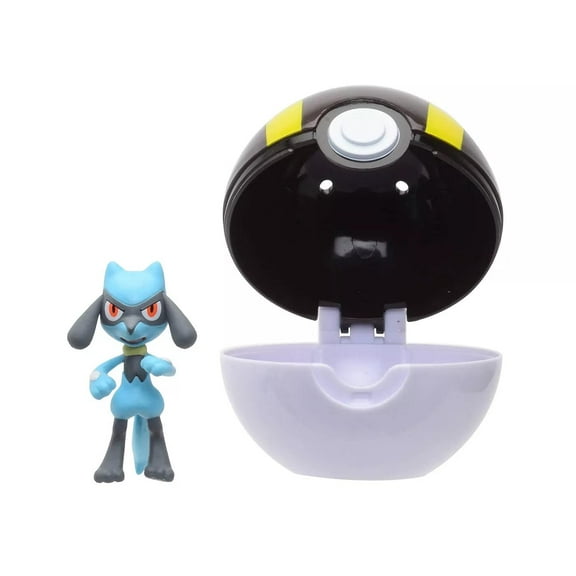 Pokemon Clip 'N' Go Riolu & Ultra Ball - Includes 2 inch Battle Figure & Ultra Ball Accessory