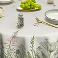 thumbnail image 2 of Spring Summer Tablecloth 60x60 Inch Round, Wild Flowers Floral Table Cover for Party Picnic Dinner Decor, 2 of 6