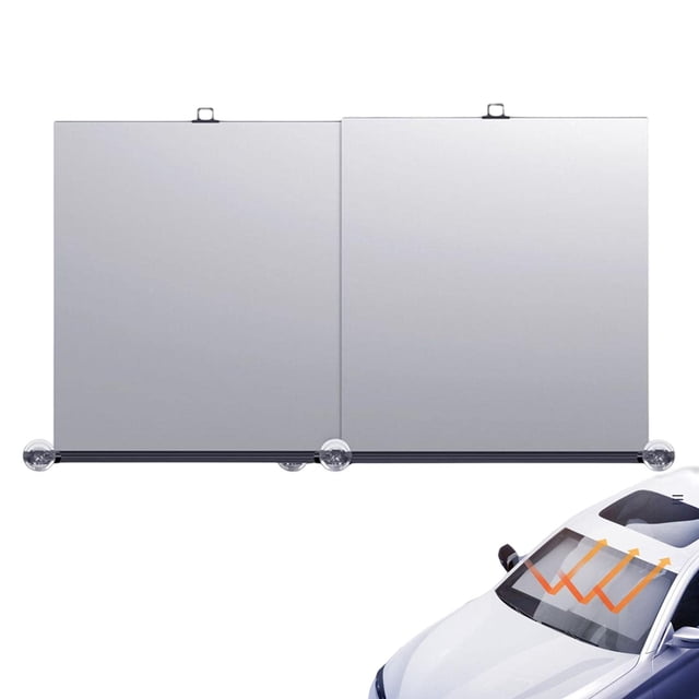Parasol para parabrisas de coche - Persianas enrollables automáticas para la parte delantera - Cortinas interiores del coche contra el resplandor del sol y el calor