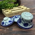 thumbnail image 5 of Porcelain Gaiwan 5oz Teacup Gongfu Tea Cup Tureen Chinese Sancai Cover Bowl Lid Saucer Set, 5 of 7