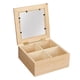 thumbnail image 2 of Caja de almacenamiento de madera, organizador, vitrina de joyería con cubierta de vidrio, decoraciones, joyero, caja de recuerdo para collares, 2 of 9