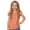 Orange, variant on RGDYPKO Kids Toddler Casual Tops Solid Color Candy Shirt Girls' Loose Ruffles Sleeved T Shirt Cute Summer Clothes