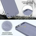 thumbnail image 2 of iPhone 13 Case, Liquid Silicone Soft Gel Rubber iPhone 13 Phone Case Slim Fit Cover with Microfiber Lining Shockproof Protective Phone Cases for iPhone 13 6.1 inch, Grey, 2 of 15