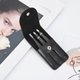 thumbnail image 3 of Juego de Pinzas para cejas Zhivalor acero inoxidable negro 3 piezas, 3 of 9