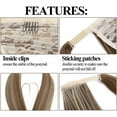 thumbnail image 5 of SEGO 32 Inch Clip in Ponytail Extension Wrap Around Long Straight Pony Tail Hair Synthetic Hairpiece for Women, 5 of 7