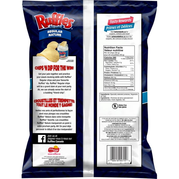 Ruffles Regular Potato Chips 350g