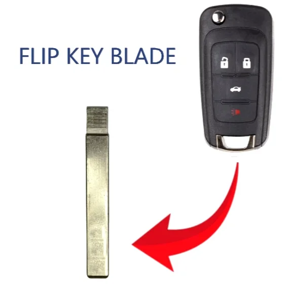 2008-2021 GM CHEVROLET GMC BUICK HU100 / High-Security Replacement Flip Blade