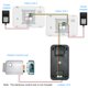 thumbnail image 3 of Timbre de la puerta,OWSOO - Timbre de video con cable de 7 pulgadas, 2 monitores para interiores con IR-CUT, a prueba d OWSOO Timbre de la puerta, 3 of 7