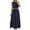 Navy, variant on 2 Piece Sets for Women Summer Outfits Sleeveless Cotton Crop Top Matching Long Maxi Skirt Set with Pockets, S