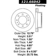 thumbnail image 3 of Centric C-Tek Brake Rotor, #121-66042 Fits select: 1999-2007 CHEVROLET SILVERADO, 1999-2004 GMC NEW SIERRA, 3 of 4
